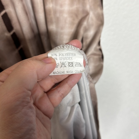 HUSK ARY brown tie dye maxi dress size XL boho beach coastal vacation neutral - Picture 7 of 7